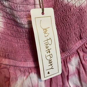 Jen's Pirate Booty Pink Spiral Tie-Dye Maxi Dress